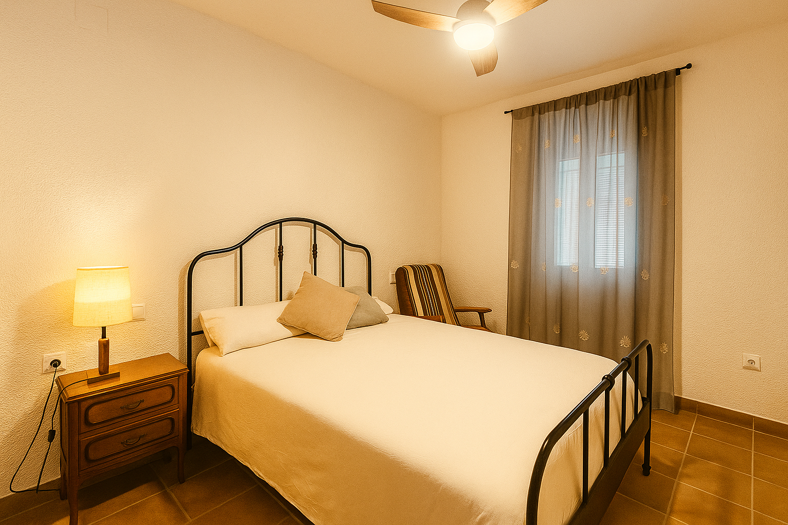 Dormitorio Cama doble grande